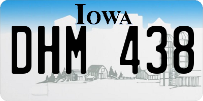 IA license plate DHM438