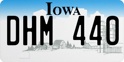 IA license plate DHM440