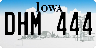 IA license plate DHM444