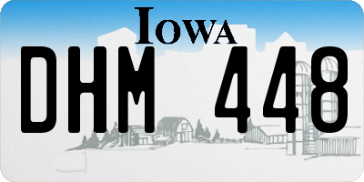 IA license plate DHM448