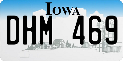 IA license plate DHM469