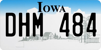 IA license plate DHM484