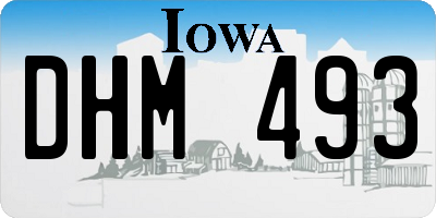 IA license plate DHM493