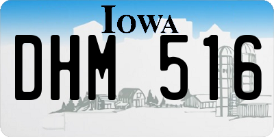 IA license plate DHM516