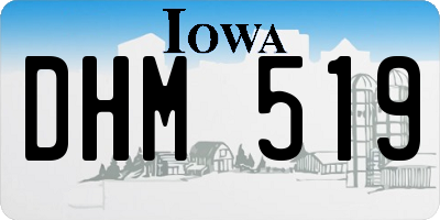 IA license plate DHM519