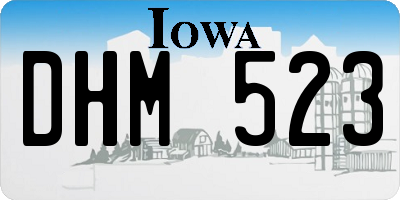 IA license plate DHM523