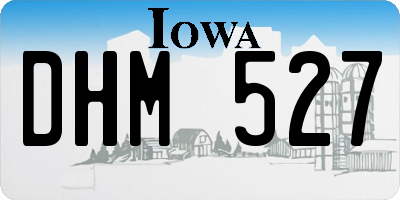 IA license plate DHM527