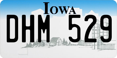 IA license plate DHM529