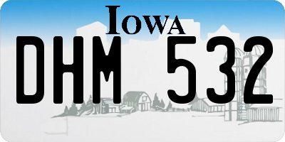 IA license plate DHM532