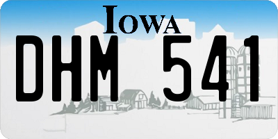 IA license plate DHM541