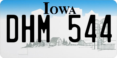 IA license plate DHM544