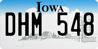 IA license plate DHM548