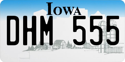 IA license plate DHM555