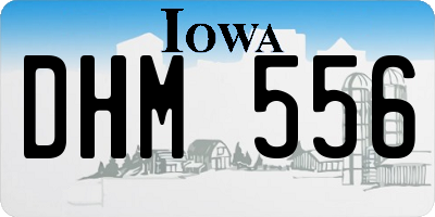 IA license plate DHM556