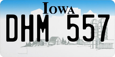 IA license plate DHM557