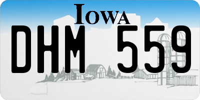 IA license plate DHM559