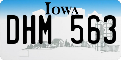 IA license plate DHM563