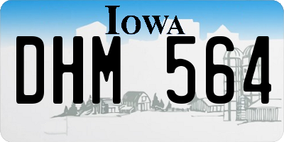 IA license plate DHM564