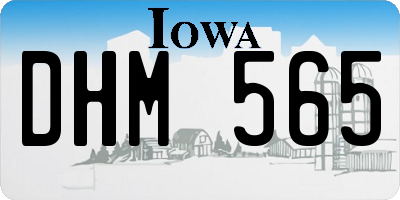 IA license plate DHM565