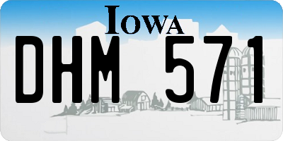 IA license plate DHM571