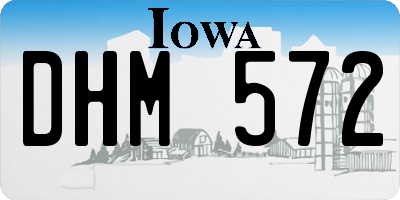 IA license plate DHM572