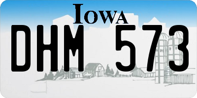 IA license plate DHM573