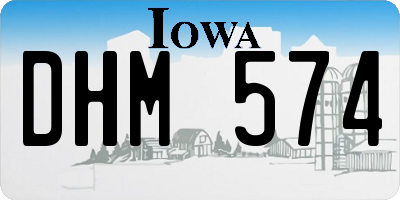 IA license plate DHM574