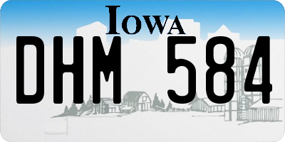 IA license plate DHM584