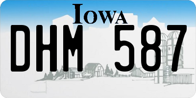 IA license plate DHM587