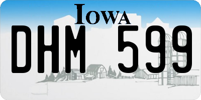 IA license plate DHM599