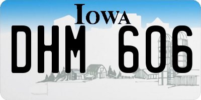 IA license plate DHM606