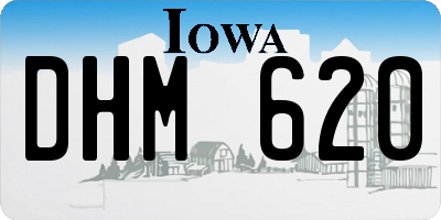 IA license plate DHM620