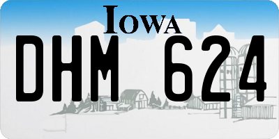 IA license plate DHM624