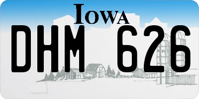 IA license plate DHM626