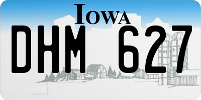 IA license plate DHM627