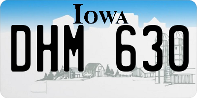 IA license plate DHM630