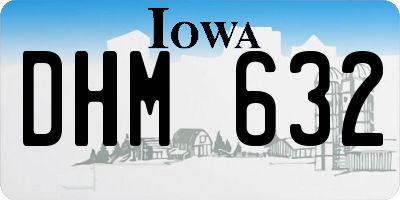 IA license plate DHM632