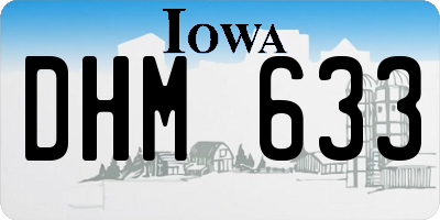 IA license plate DHM633