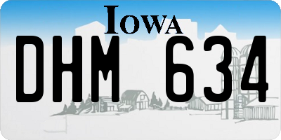 IA license plate DHM634