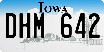 IA license plate DHM642