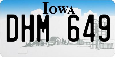 IA license plate DHM649