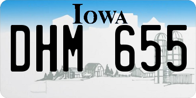 IA license plate DHM655