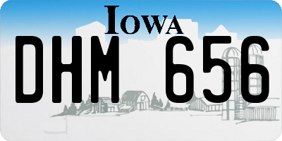 IA license plate DHM656