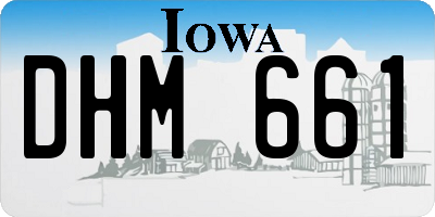 IA license plate DHM661