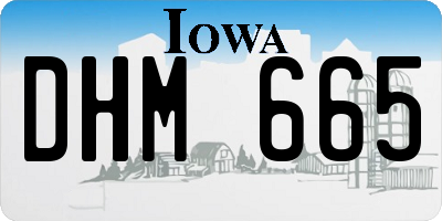 IA license plate DHM665