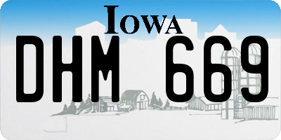 IA license plate DHM669