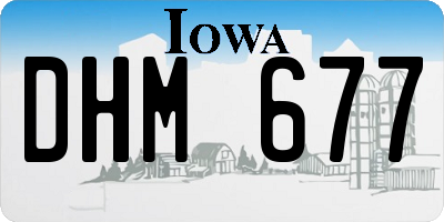 IA license plate DHM677