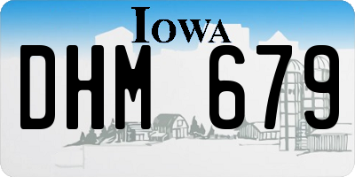 IA license plate DHM679