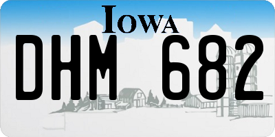 IA license plate DHM682