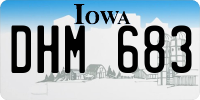 IA license plate DHM683